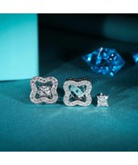 Princess Cut 2 in 1 Lab Grown Diamond Stud Earrings - $1,904.00