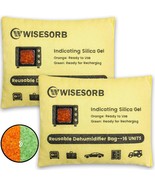 Wisesorb 500G X 2Pcs Rechargeable Dehumidifier Bags, Reusable, Warehouse - $43.42 CAD