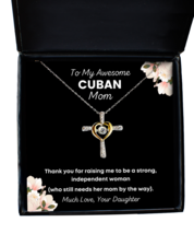 Cuban Mom Necklace Gifts - To My Awesome Mom - Cross Pendant Jewelry Mother&#39;s  - £39.80 GBP