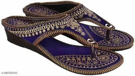 Punjabi women jutis mojaris Indian Free shipping Chappal Sandal Flip Flo... - $403.81 MXN