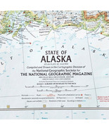 1959 Alaska United States Map National Geographic Vintage 34.5 x 19&quot; E6A - $29.99