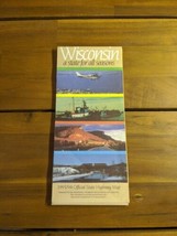 Wisconsin A State For All Seasons 1993 94 Official State Highway Map Brochure - £23.18 GBP