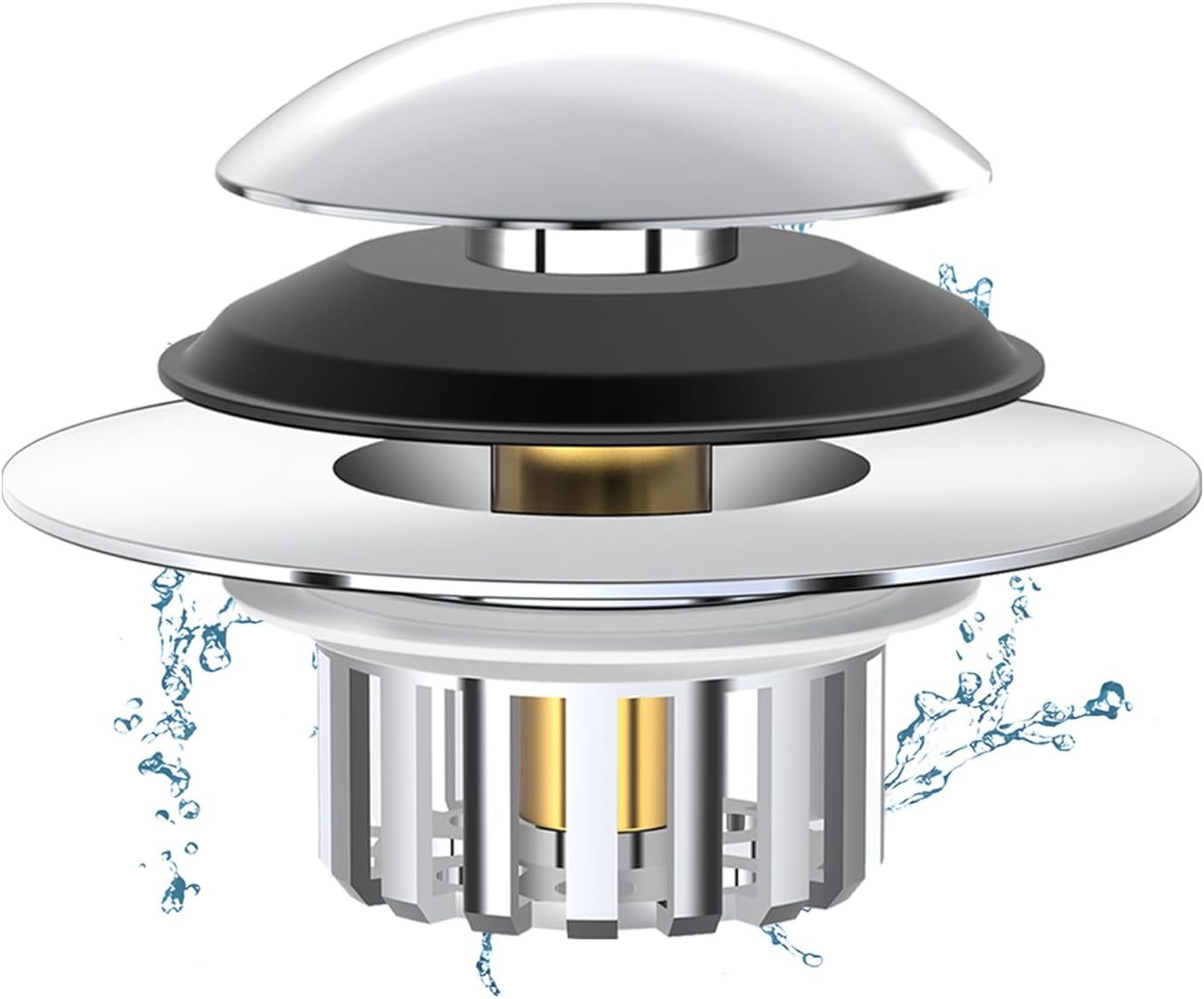 Upgraded 2 In 1 Bathtub Drain Stopper Bathtub Drain Hair, 1.8&quot; Drain Shoe - $29.98