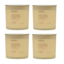 Sonoma Holiday Cookies Scented Candle 13 oz - Lot of 4 - £59.55 GBP