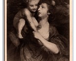 Mrs Hartley Con Lei Bambino Pittura Da Sir Joshua Reynolds Unp DB Cartol... - $3.36