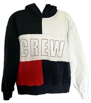Next Women&#39;s &#39;CREW&#39; Colorblock Hooded Sweatshirt Long Sleeve 100% Cotton... - £15.47 GBP