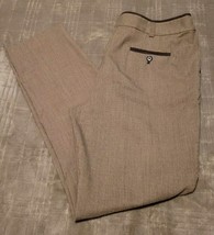 Jones New York Women Brown/Beige Tweed Stretch Dress Pants Size 10 - £7.86 GBP