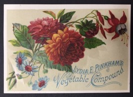 Lydia Pinkham&#39;s Vegetable Compound C.A. Catlin Druggist Redwood New York Card - £15.96 GBP