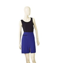 Trina Turk Blue Back Zipper Short Mini Length Pencil Skirt Size 6 - $48.51