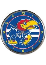 Kansas Jayhawks Chrome Clock - NCAA - $31.03