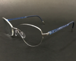 Silhouette Eyeglasses Frames 4561 75 7000 Blue Silver Illusion Nylor 51-... - £133.24 GBP