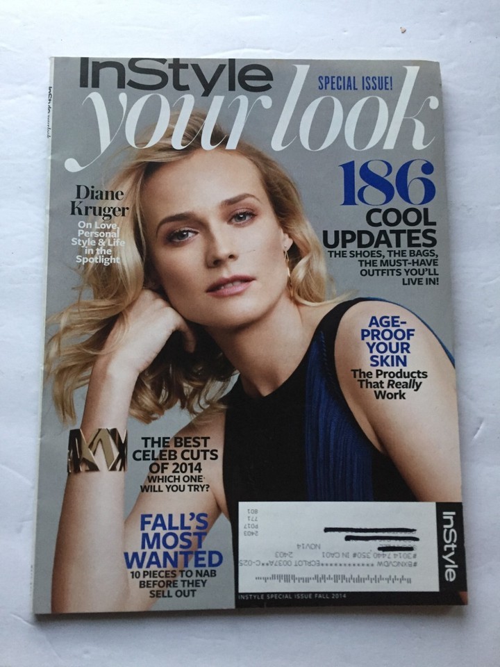 Fall 2014 Instyle Special Issue Diane Kruger Cover - $11.66
