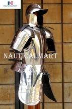 Medieval Kaspar Suit of Armor Set Silver Halloween Costume - £393.96 GBP