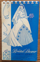  Vintage Leister Game Co Bridal Shower Party Games Spiral Bound Book 1952 - $4.00