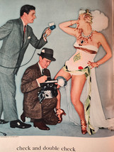 1956 Esquire Photographs Check Double Check Gretchen Wyler Mariko Niki - $12.60