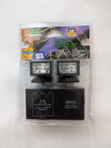 Set of 2 Lemax Spooky Town Halloween Purple Lights 34974A 2003 Working - £9.00 GBP