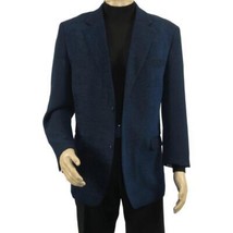 Men's Zacchi Sport Coat Patch Elbow Chenille Velveteen Bryan Navy 74521 image 2
