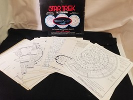 1975 Star Trek 9x30&quot; Blueprints Complete Set Of 12 In Packet FN+/FVF Ballantine - £23.44 GBP
