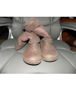 Crocs Nadia Brown Shearling Style Fuzzy Boots Brown Convertible Size 7 W... - $49.92 CAD
