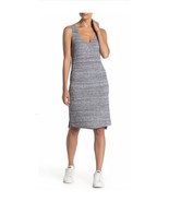 Susina Women&#39;s Heather Gray Sweater Dress Midi Sleeveless Cotton Blend S... - $23.76