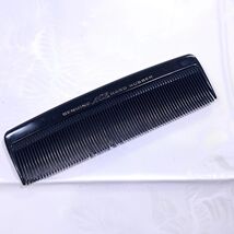 Vintage Genuine Ace Hard Rubber Pocket Comb 5" Black Made in USA hair comb - $9.00