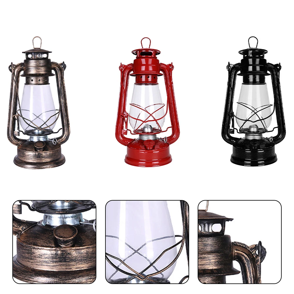 255 Vintage Lantern Retro Kerosene Lamp Camp Decorative Atmosphere Lighting - £16.27 GBP+