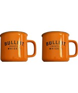 Bulleit Bourbon Frontier Whiskey Ceramic Camp Mug Cup SET OF 2 Brand New - £11.76 GBP