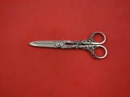 Number 75 by Gorham Sterling Silver Grape Shears Applied Leaves Heavy 6 7/8&quot; - £244.53 GBP