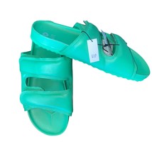 Gap Puffa Two Strap Parrot Green Slides Sandals y2k size 11 NWTs - $23.06