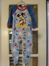 WDW Disney Baby Mickey Mouse Footsie Footie Fleece Pajamas New With Tags... - £15.67 GBP