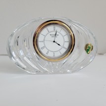 Vintage WATERFORD Crystal 6.5” Desk Mantel Clock with new battery Video - £52.75 GBP