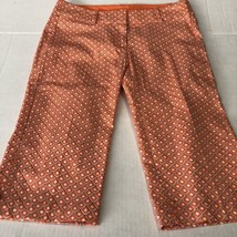 Ann Taylor Women&#39;s Shorts Orange Print Size 0 P - £24.20 GBP