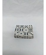 Lot of (12) Black And White 1/2&quot; Dice - $9.90