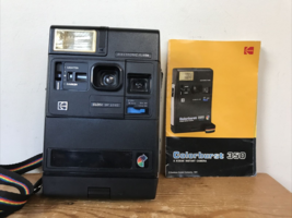 Vintage Kodak Colorburst 350 Instant Camera w Original Manual Untested - £47.95 GBP