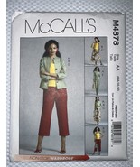 McCall’s 4878 Sewing Pattern Misses&#39; Size 6 - 12 Jacket Skirt Pants in 2... - $111.19 MXN