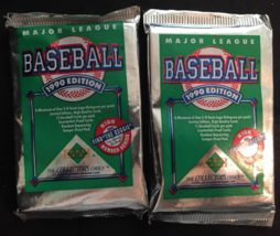 vintage 1990 Upper Deck 2 packs SEALED Baseball cards "Find The Reggie"  series - $3.71