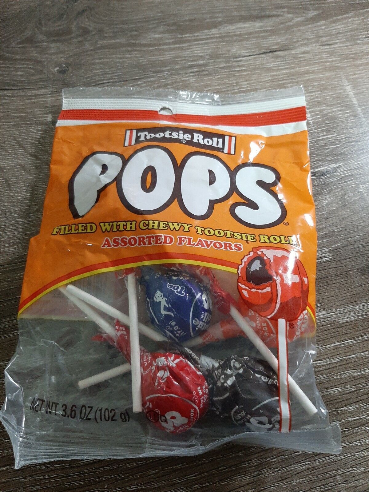 TOOTSIE ROLL POPS Assorted Flavors Lollipops Filled W Chewy Tootsy Rolls 3.6oz - £7.02 GBP