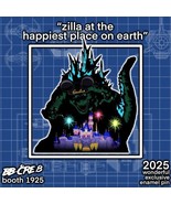2025 Wondercon Exclusive Zilla t the Happiest Place on Earth 2.5&#39;&#39; Ename... - €30,66 EUR