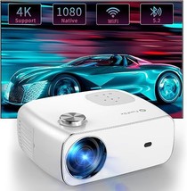 Native 1080P Projector, Full Hd Mini Projector With 5G Wifi And Bluetoot... - $259.99