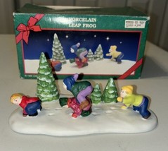 Lemax 1996 Christmas Village Porcelain Leap Frog Children Playing Origin... - $14.84