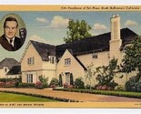 Residence of Bob Hope  N Hollywood California Postcard - $9.90