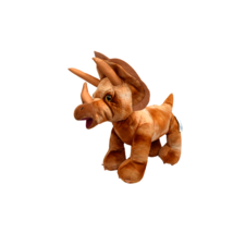 Build A Bear Brown Triceratops Dinosaur Plush 16&quot; Stuffed Animal - £9.31 GBP