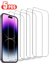 5Pcs Tempered Glass Screen Protector Compatible with iPhone 16 15 14 13 ... - $135.81 MXN+