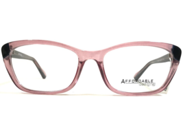 Affordable Designs Eyeglasses Frames Erica Violet Clear Purple Pink 55-17-140 - £36.28 GBP