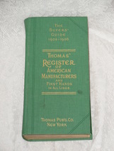 Thomas Register of American Manufacturers 1905 Buyer&#39;s Guide Vintage Reprint - £5.88 GBP
