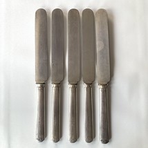 WM Rogers Warranted 12 DWT Knives Dinner Butter Silver Plate Lot Set of 5 - $29.95
