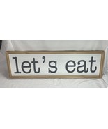 Hobby Lobby Rustic Let’s Eat Wall Decor Sign 28x8.5 - $9.85