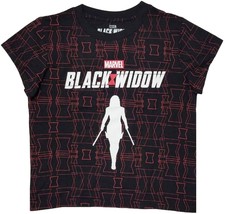 Mad Engine Marvel Black Widow All Over Print Women Graphic Shirt Tops (Medium) - £11.60 GBP