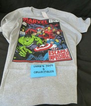 Gray Marvel Comics Group Escape Impossible! Graphic Comic Tee Shirt Men&#39;s Size L - £17.60 GBP