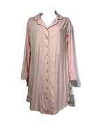 faceplant dreams pink long sleeve boyfriend Bamboo nightshirt Size S - $44.54